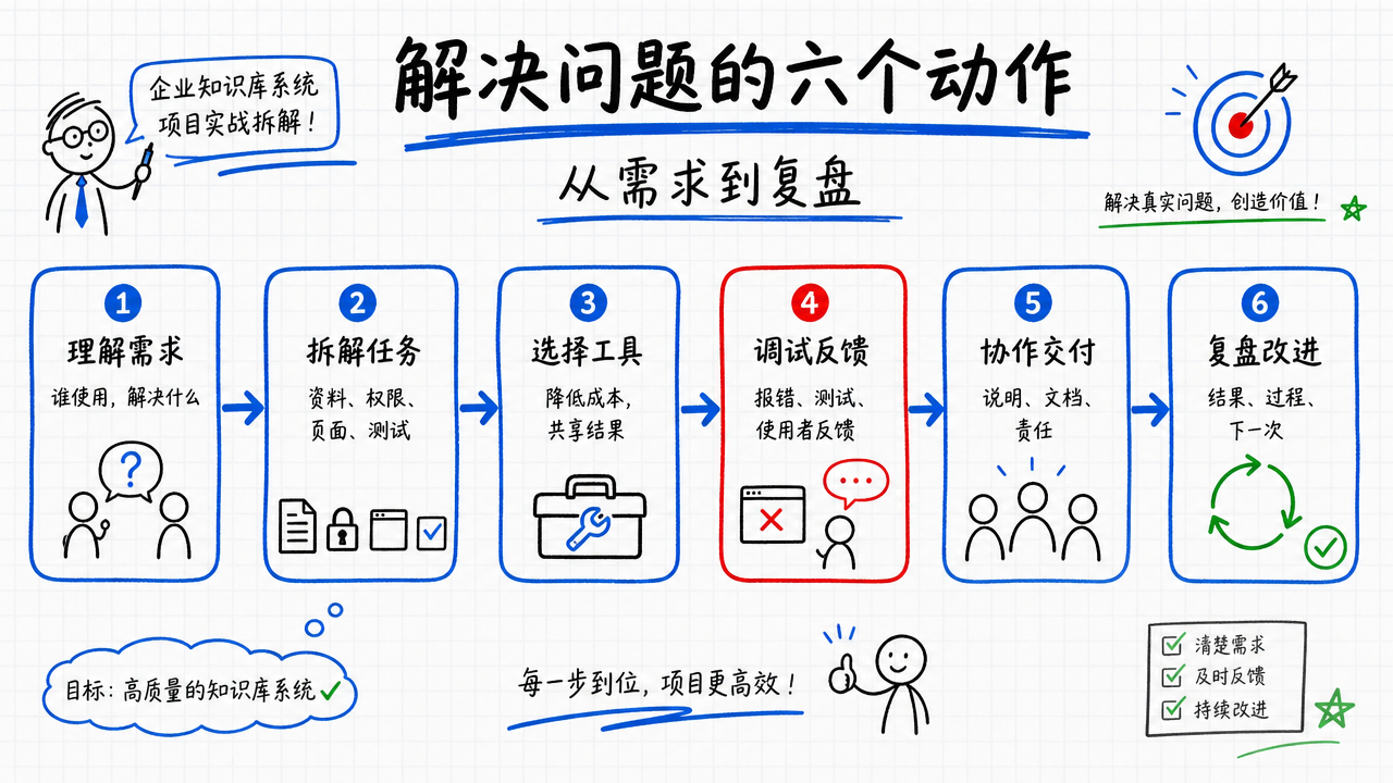 企业知识库系统训练解决问题的六个动作
