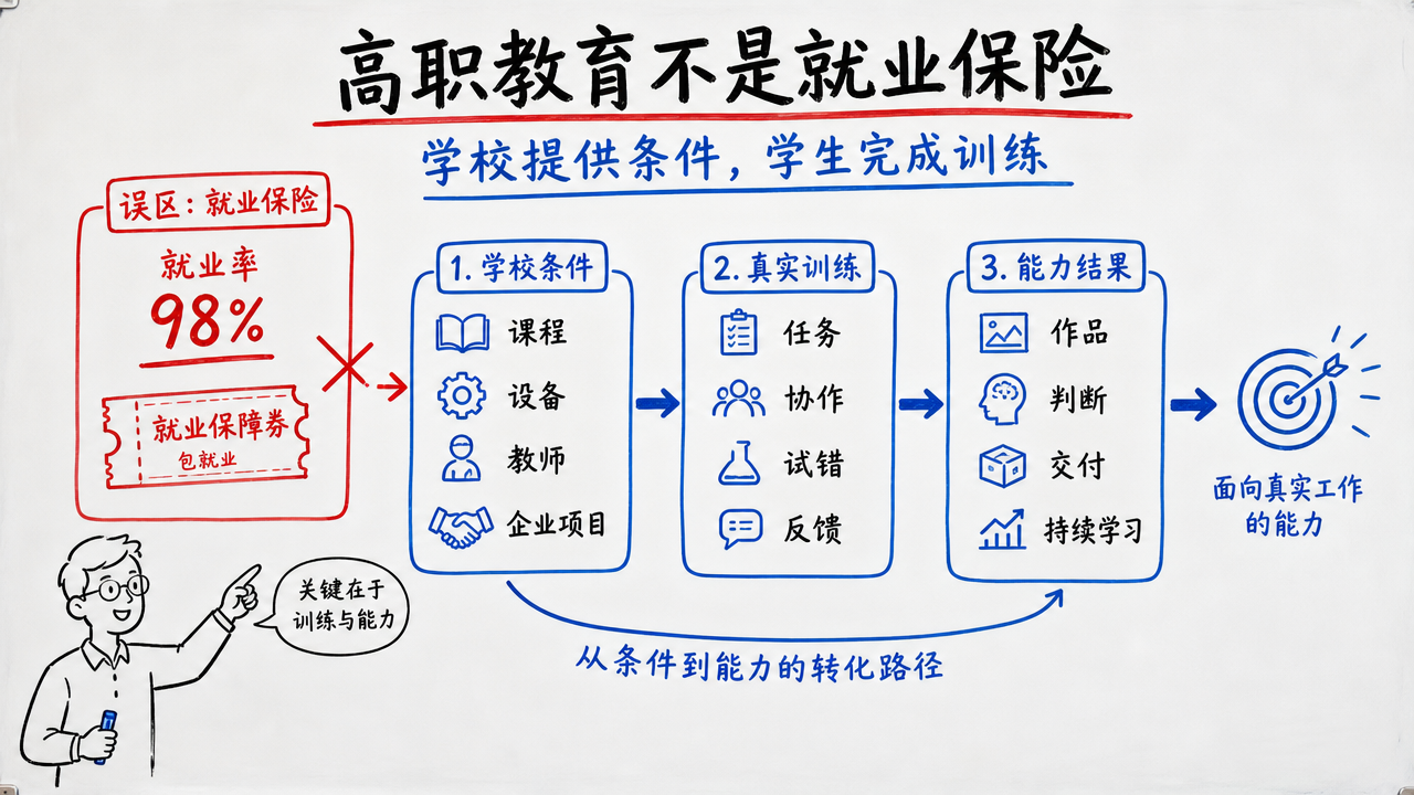 高职教育不是就业保险，三年真正要练的是解决问题